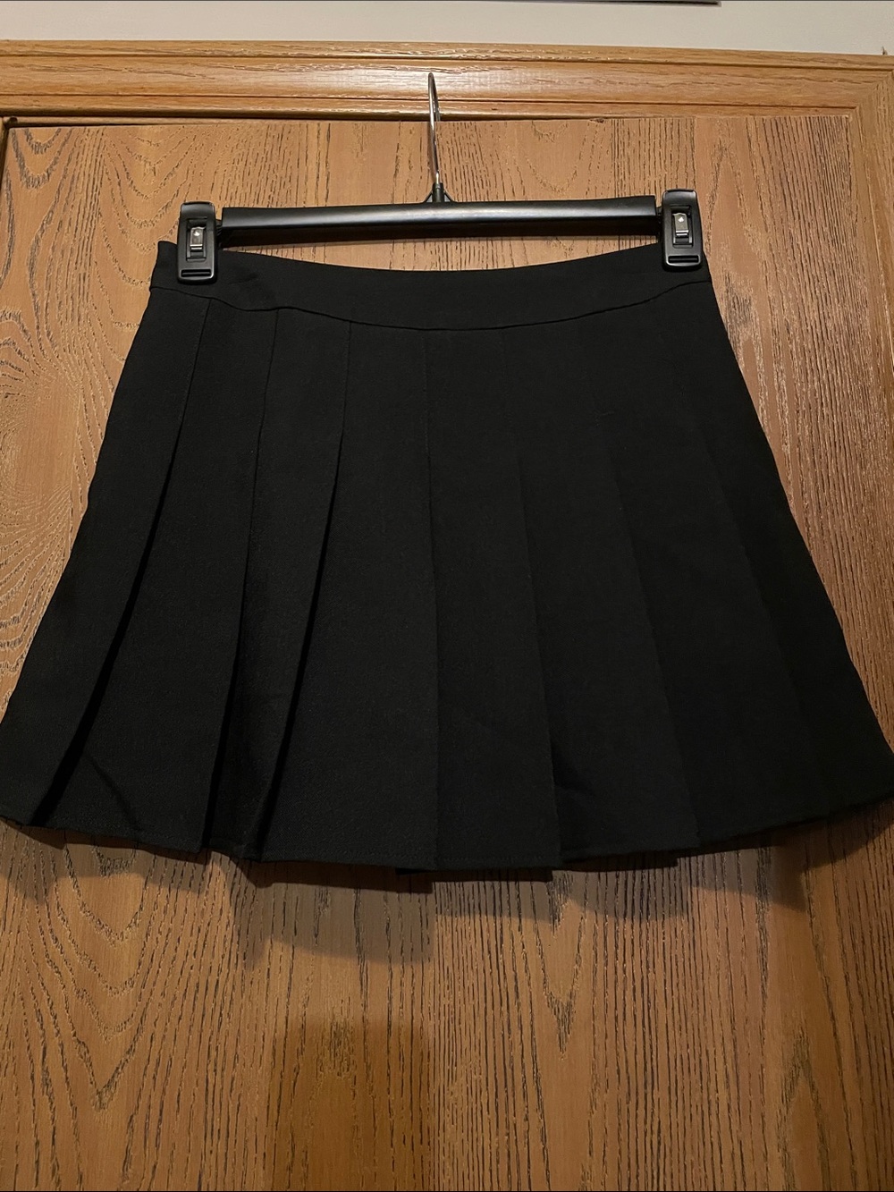 Black Pleated Women's Skirt Fei Li Lai skort